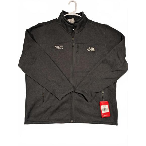 The North Face Sweater Fleece Gordon Lyons Full Zip Jacket Black Hthr Mens XXL - Picture 1 of 8